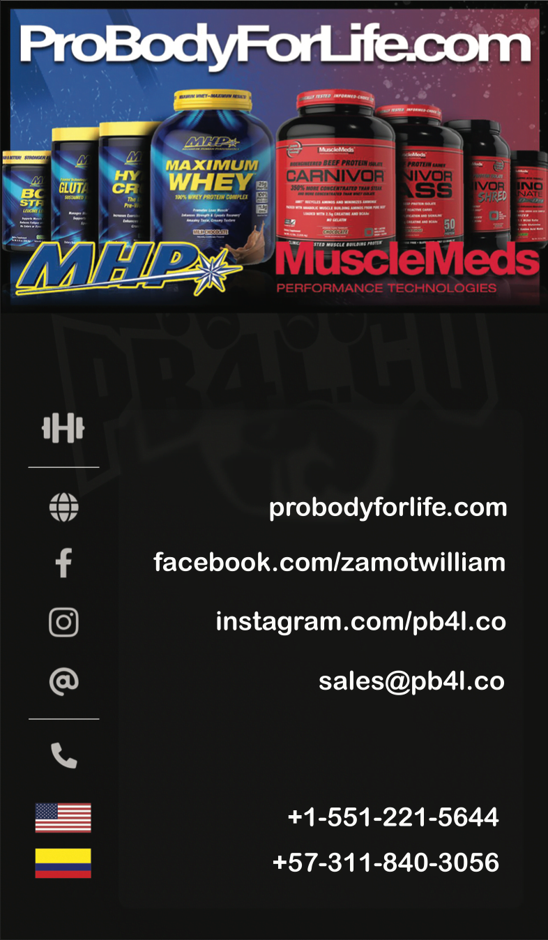 pro body for life business card